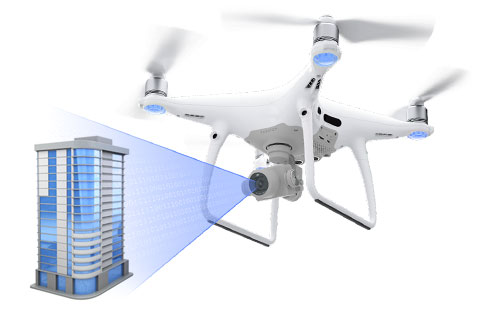 Building facades inspection services using drones